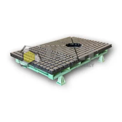 Cross T Slot Bed Plate Cored Through Hole